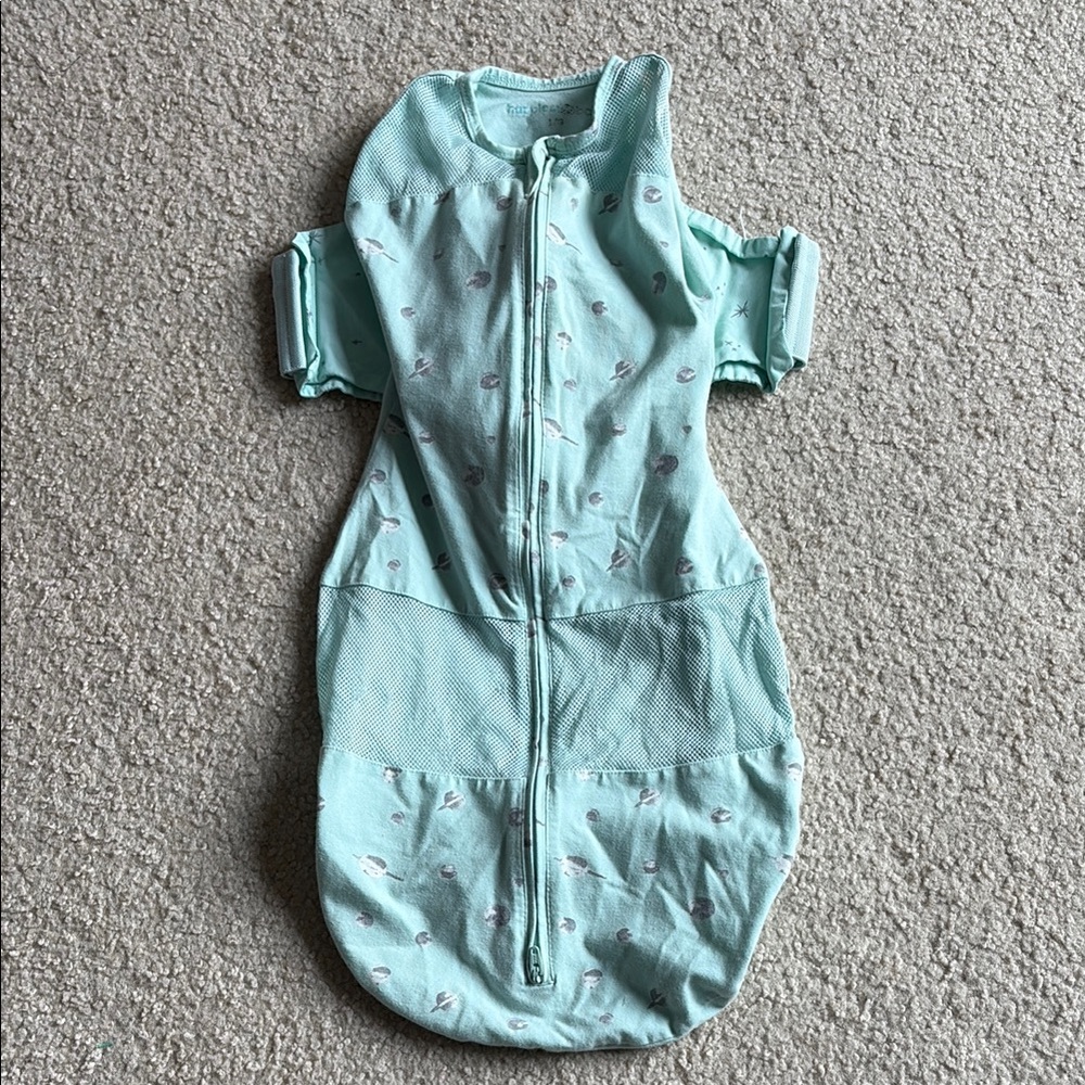 SNOO Sleep Sack - Happiest Baby Size L swaddle in blue - New style 100% cotton